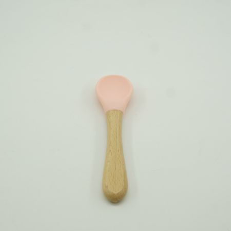 Set 8 piese diversificare bebelusi si copii din silicon , baveta, farfurie compartimentata cu ventuza, bol cu ventuza, tacamuri din lemn si silicon, cana pentru gustari, fara alergeni, roz [5]