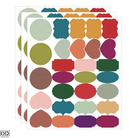 Set 84 Etichete Autocolante pentru Borcane, Caserole si Recipiente din Sticla, Plastic, Lemn si Metal + 1 Marker Inclus [2]