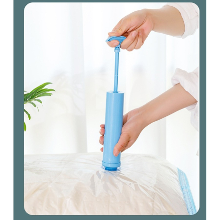 Set 9 Saci de Vidat Haine, , Marimi Diferite, Vidare prin Vacuum, Reutilizabili, Impermeabili, Pompa Inclusa, Transparent [4]