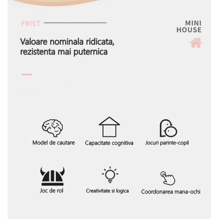 Set adapost pentru animalute , casa de papusi cu mobilier si ustensile, activitati distractive [6]