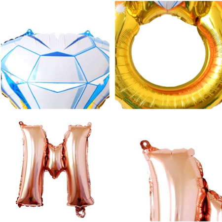 Set Baloane din Folie Metalizata, , Model Miss to Mrs cu Inel de Logodna, Litere de 40 cm, Tema Iubire, Baloane Party, Ambalaj Individual, Pai Inclus, Umflare cu Aer sau Heliu, Roz [5]