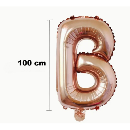 Set Baloane din Folie Metalizata, , Model Scris Bride, Litere de 100 cm, Tema Iubire, Baloane Party, Ambalaj Individual, Pai Inclus, Umflare cu Aer sau Heliu, Roz [6]