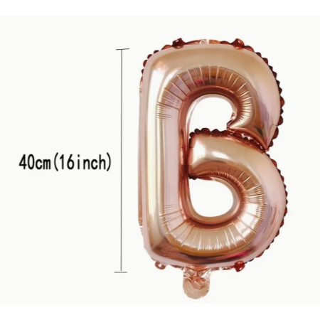 Set Baloane din Folie Metalizata, , Model Scris Bride, Litere de 40 cm, Tema Iubire, Baloane Party, Ambalaj Individual, Pai Inclus, Umflare cu Aer sau Heliu, Roz [6]