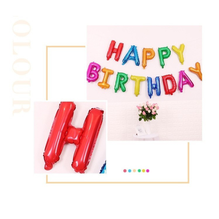 Set baloane folie , Happy Birthday, 40 cm, multicolor [1]