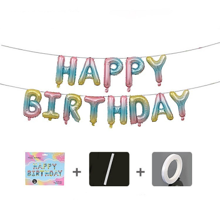 Set baloane folie , Happy Birthday, 40 cm, multicolor [2]