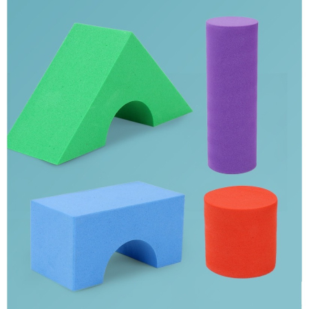 Set Blocuri de Constructie din Spuma EVA, , 29 de Piese, Interactive, 24.5x16x3.7 cm, Multicolor [4]