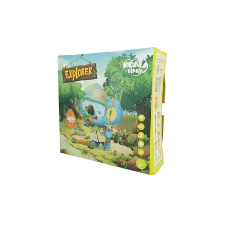 Jucarii si Jocuri - Set camping micutul explorator pentru exterior, 3 accesorii vestimentare, 9 ustensile de joaca, 8 carti educative cu insecte, +3 ani, multicolor