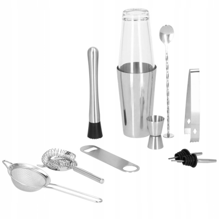 Set Cocktail Shaker Kit pentru barmani 400/700 ml, KI9, 11 piese [14]