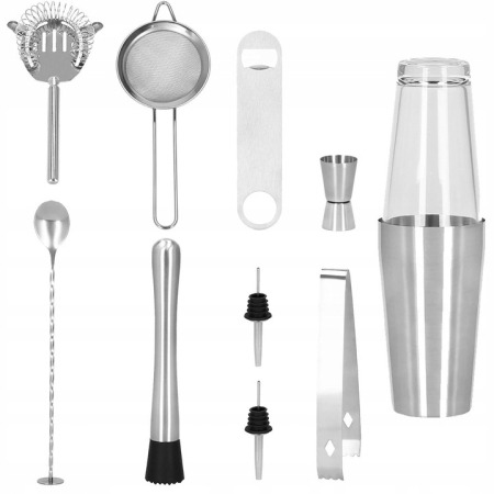 Set Cocktail Shaker Kit pentru barmani 400/700 ml, KI9, 11 piese [16]