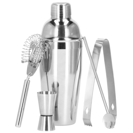 Set Cocktail Shaker Kit pentru barmani 750ml, KI21, 5 piese [1]