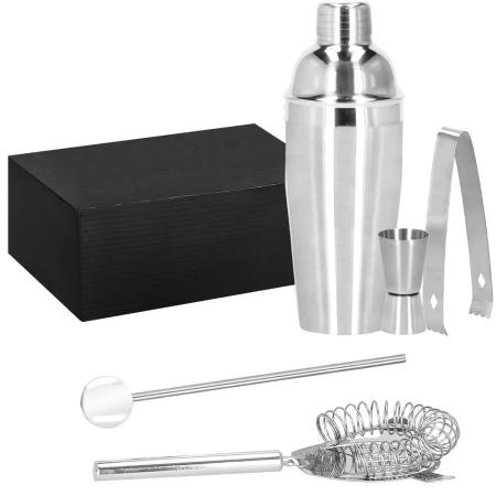 Set Cocktail Shaker Kit pentru barmani 750ml, KI21, 5 piese [2]