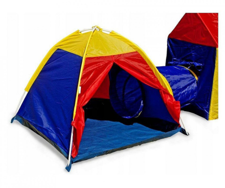 Set corturi de joaca 5 in 1 cu tunele si casuta, pliabil, pentru interior si exterior, multicolor [7]
