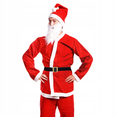 Set Costum de Mos Craciun pentru adulti, 5 piese, marime universala [6]