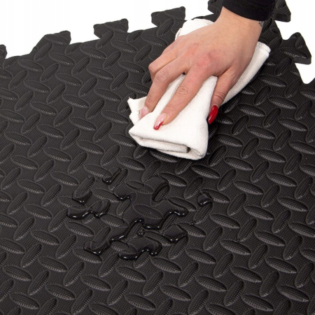 Set covoras de protectie saltea de antrenament, tip puzzle, 4 piese de 60x60cm, 12mm [2]
