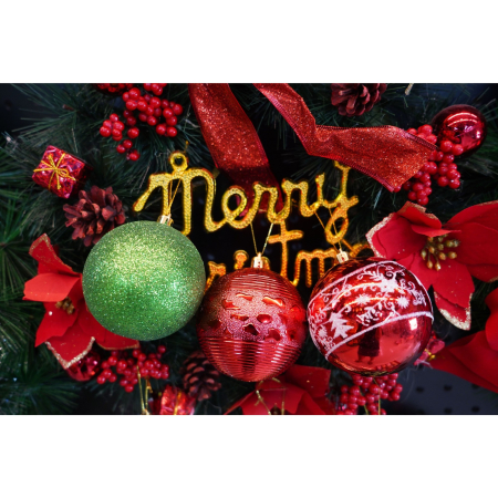 Set de 24 ornamente de brad, , de tip Glob, Multicolor, cu ø de 8 cm, din plastic, cu finisaj sclipitor , cutie 19 cm lungime x 42 cm inaltime x 19 cm adancime [2]