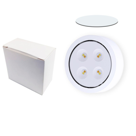 Set de 6 Lampi Led , Fara Fir, Cu Baterii, 3 Culori de Lumina, cu 2 Telecomenzi, din Plastic, Alb [2]