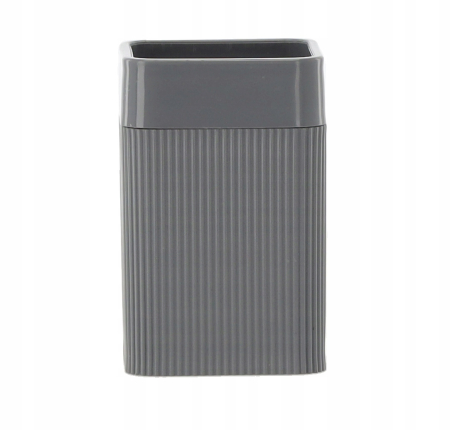 Set de accesorii pentru baie din plastic, 5 piese, gri [2]