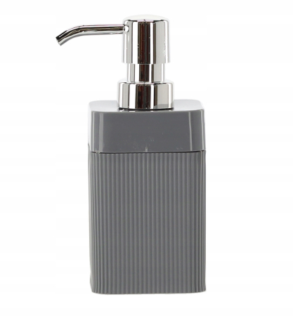 Set de accesorii pentru baie din plastic, 5 piese, gri [6]