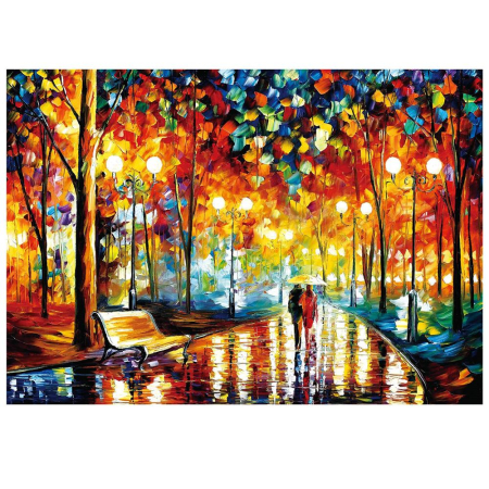 Set de broderie cu diamante 5D, 30x40cm, model Alee in parc [1]