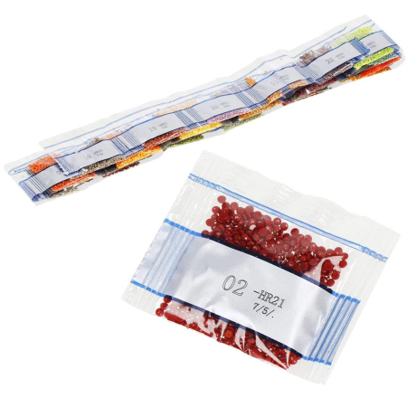 Set de broderie cu diamante 5D, 30x40cm, model Hamac pe plaja [5]