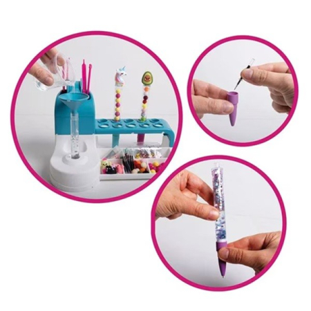 Set de Creatie, , Stiloul Magic, +6 Ani, peste 50 de Accesorii, Laborator de Creatie Pixuri, 34 x 31 x 8 cm, Multicolor [1]