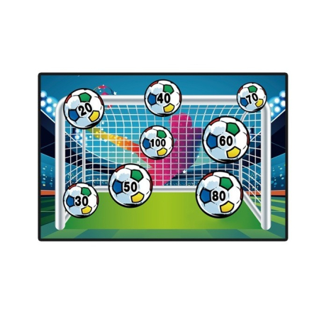✨TOATE PRODUSELE✨ - Set de Fotbal , Joc Recreativ pentru Copii, Minge cu Scai, Poarta din Material Textil, 150 x 100 cm, Multicolor