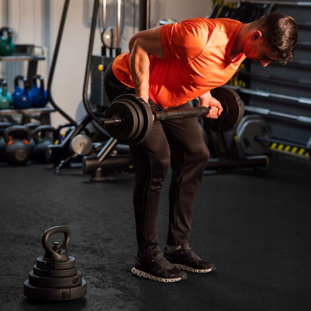 Set de greutati multifunctionale transformabil in gantere, kettlebell, haltera, total 40 kg [4]