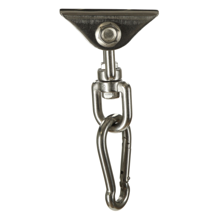 Set de montaj pentru hamac sau leagan – suport tavan, sfoara 196 cm, rotire 360°, 300 kg [2]