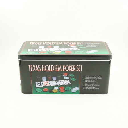 Set de Poker Complex cu 200 de jetoane , Include 2 seturi de carti, Texas Hold`em set, portabil, cutie depozitare [11]