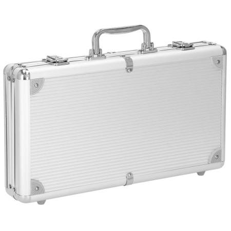 Set de Poker Complex cu 300 de jetoane, 2 seturi de carti, 5 zaruri, in servieta aluminiu [4]