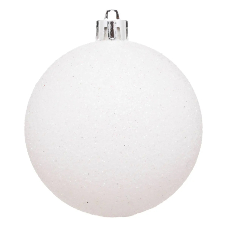 Set decoratiuni Craciun, 44 piese, cu globuri, ghirlanda si varf de brad, rosu si alb [13]