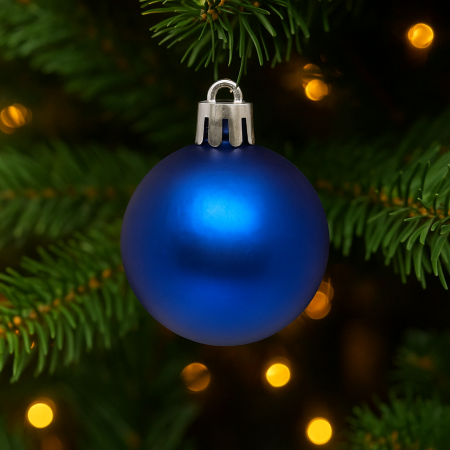 Set decoratiuni pentru brad Quiet Times, 60 piese, alb, albastru, argintiu [2]