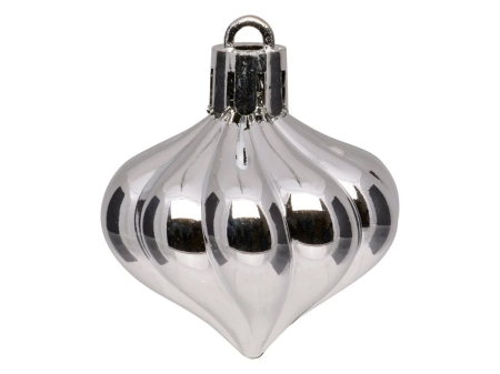 Set decoratiuni pentru brad Quiet Times, 60 piese, alb, albastru, argintiu [9]