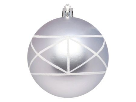 Set decoratiuni pentru brad Quiet Times, 60 piese, alb, albastru, argintiu [8]