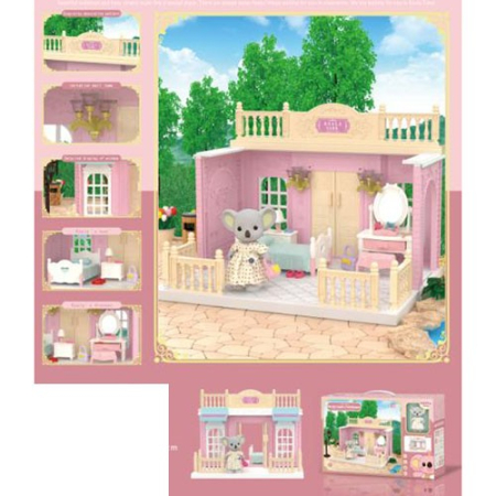 Set dormitor pentru papusi cu mobilier si figurina,  [1]