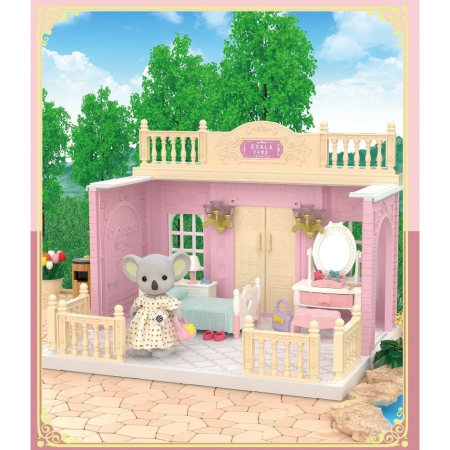 Set dormitor pentru papusi cu mobilier si figurina,  [4]