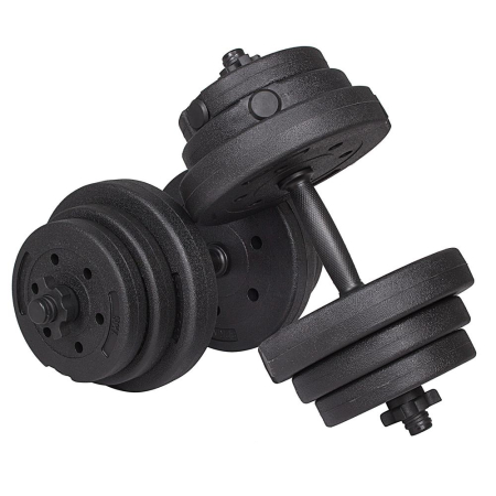 Timp liber - Set gantere reglabile 20kg (2x10kg) din compozit