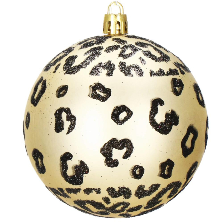 Set globuri de Craciun, 16 bucati, 8cm, 6 modele, negru auriu [2]