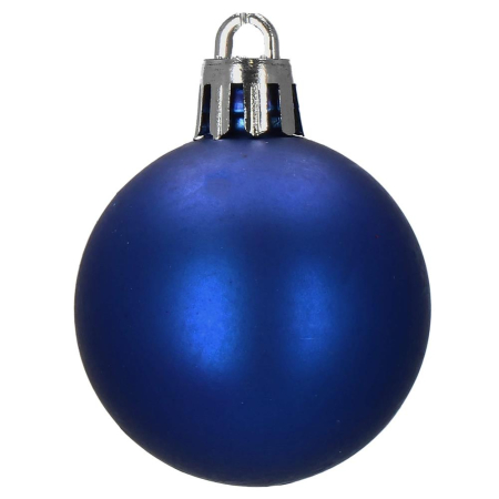 Set globuri de Craciun, 20 bucati, 3 modele, 4cm, albastru inchis [2]