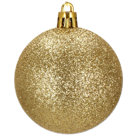 Set globuri de Craciun, 20 bucati, 3 modele, 4cm, auriu [3]