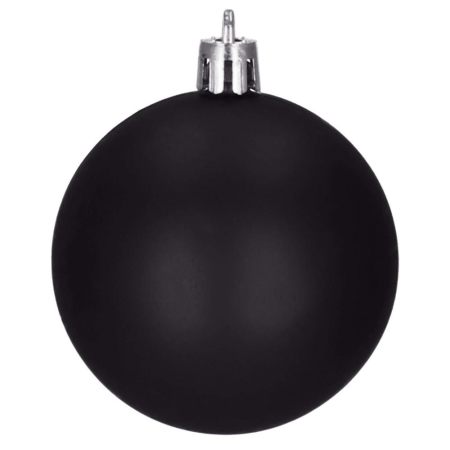 Set globuri de Craciun, 20 bucati, 5 modele, 6cm, negru [6]