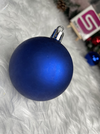 Set globuri de Craciun, 30 bucati, 3 modele, 6cm, albastru [14]