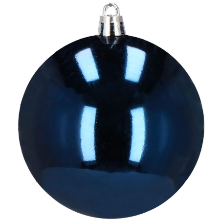 Set globuri de Craciun, 30 bucati, 6 modele, 8cm, albastru inchis [11]