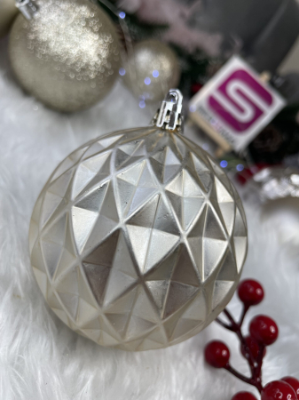 Set globuri de Craciun, 30 bucati, 6 modele, 8cm, auriu [12]