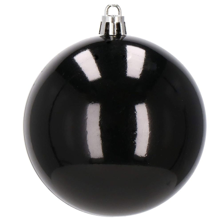 Set globuri de Craciun, 30 bucati, 8cm, 6 modele, negru [6]