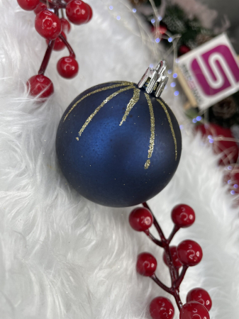 Set globuri de Craciun cu modele de sarbatori, 30 bucati, 6cm, multicolor [18]