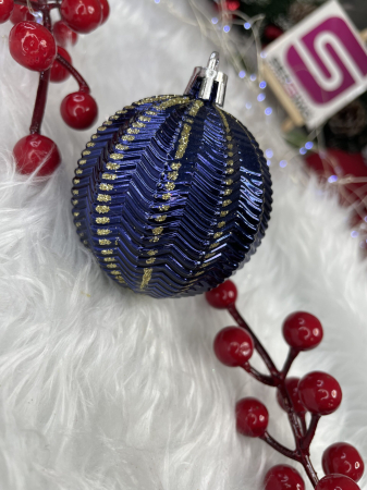 Set globuri de Craciun cu modele de sarbatori, 30 bucati, 6cm, multicolor [16]