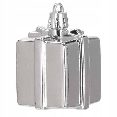 Set globuri si decoratiuni de Craciun, 102 piese, diverse dimensiuni, argintiu [7]