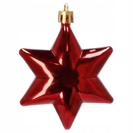 Set globuri si decoratiuni de Craciun, 153 piese, diverse dimensiuni, rosu [4]