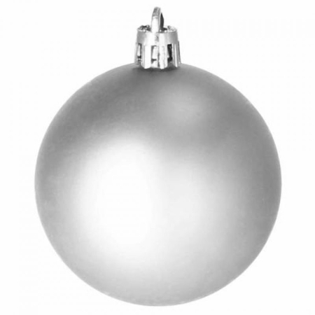 Set globuri si decoratiuni de Craciun, 51 piese, diverse dimensiuni, argintiu [8]